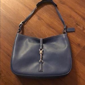 Never used blue coach purse
